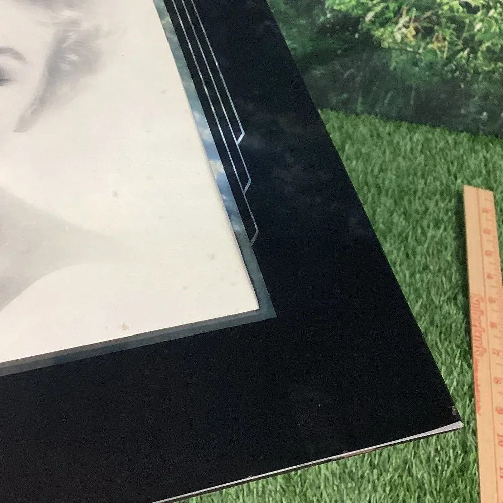 Vintage Art Deco Glass Photo Frame
